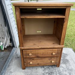 Real Wood Old Tv Stand 