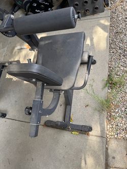 Leg extension and leg curl machine