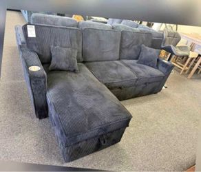 Corduroy pull up couch new in box / usb