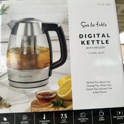 digital kettle with infuser 