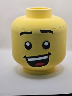 Custom Lego head storage container