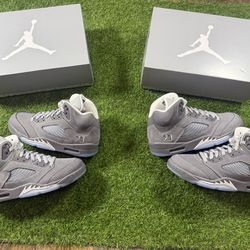 Jordan 5 Retro Wolf Grey 8.5,9,10.5,11,11.5.12,13