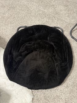 Black Egg Foldable Smooth Silky Chairs