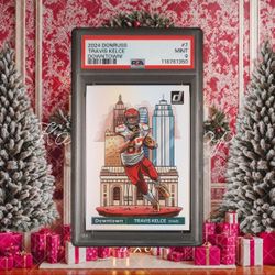 Travis Kelce Donruss Downtown Psa 9