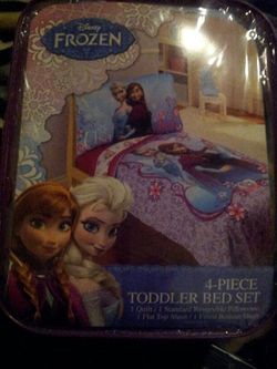 Toddler frozen bed set!