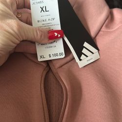 Brand New Adidas Sweatshirt And Matching Pants Loose Fit Open Bottom