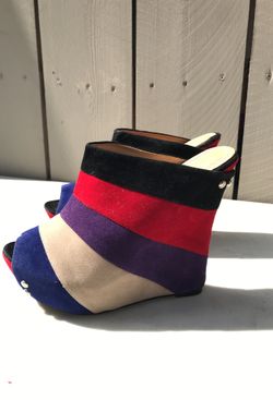 Colorful Wedges Size 8.5