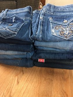 Girls jeans size 10 and 12