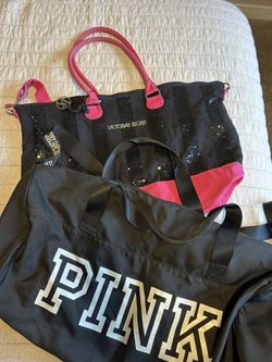 Large PINk Duffle Bag And VS Tote Bag