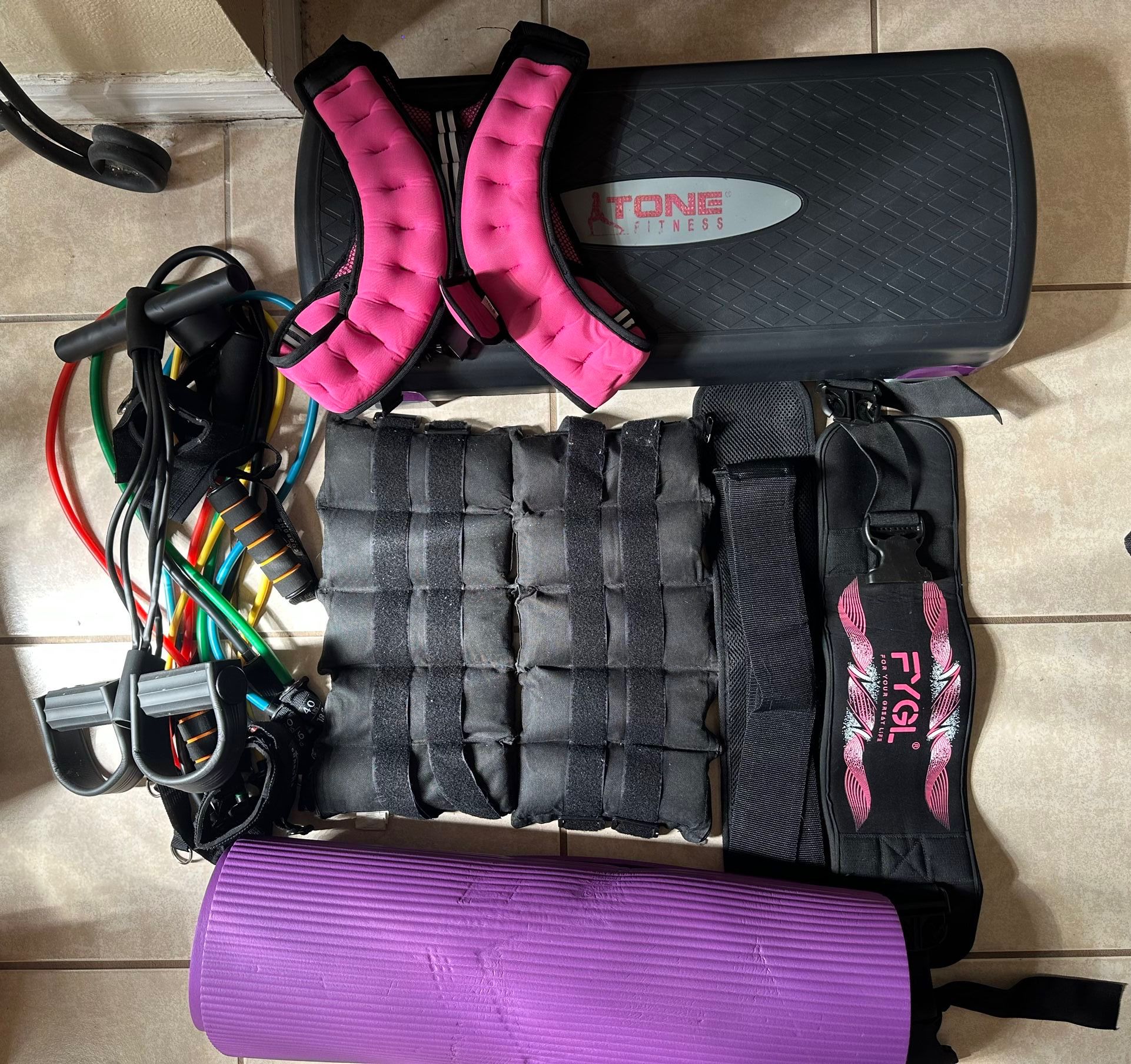 Workout Equipment / Aerobics Equipment / Pilates Equipment- Bundle $60 OBO