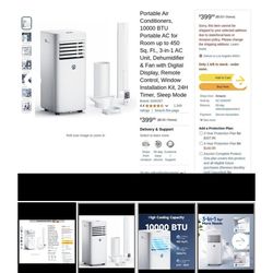 GINOST Portable AC Unit  10,000 BTU