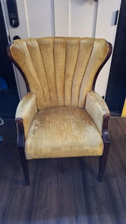 Vintage Barrel Back Chair with trim
