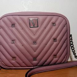 New Victoria's Secret Lite Purple Purse With Silver Hardware
