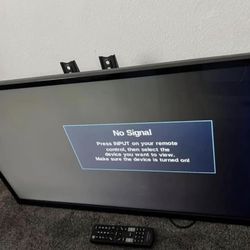 Flatscreen TV with remote