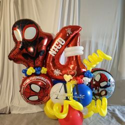 Spidey Birthday Balloons 