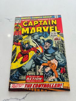 Captain Marvel #30 Marvel Comics 1974 Thanos Story, Iron Man VG