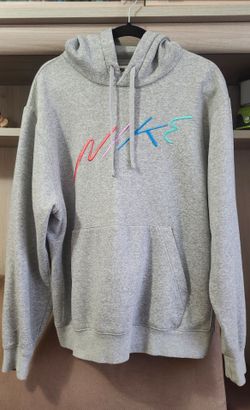 Nike Classic Grey Hoodie w/Embroidered logo, L