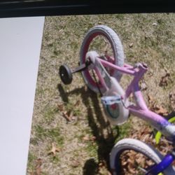 Kids Bike With Training Wheels  Needs Seat I May Have One Off A Other