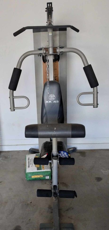 Workout Chart Golds Xr45 Golds Gym XR45 Multi Purpose Weight Bench