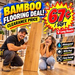 Bamboo flooring $0.67 / sqft