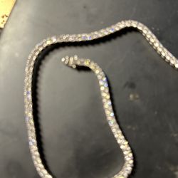 18 Inch Moissanite Diamond Tennis Chain