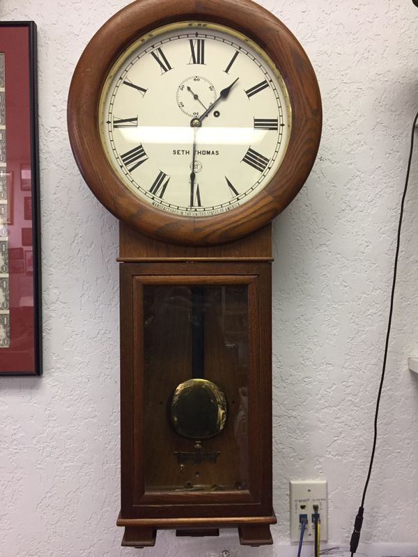 Vintage Seth Thomas No 2 Regulator Wall Clock For In New Port Richey Fl Offerup