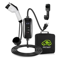 Level 2 EV Charger 16A Portable with 23ft Cable SAE J1772