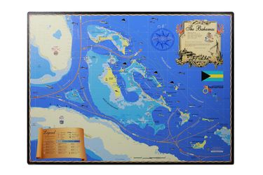 The Bahamas NEW  Luxury Art with Aluminum Frame 