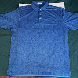 Peter Millar Blue Maze performance summer comfort size XL