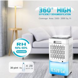 LUKO 2000 Sq. Ft Dehumidifiers for Large Room and Basements,
