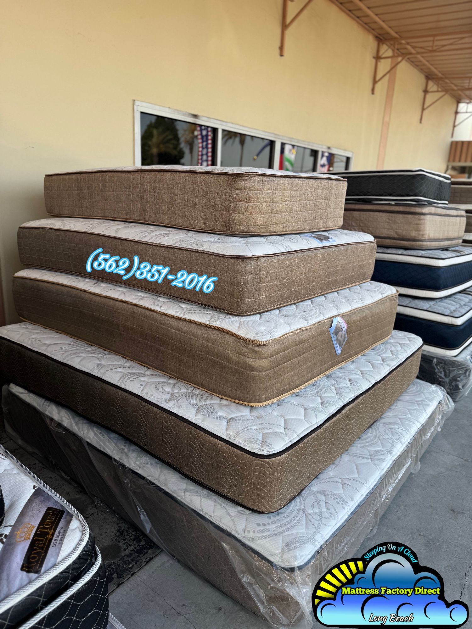 Lesly Queen Mattress And Boxspring Bed Set New Firm Colchon Y Tambor