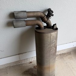 bmw muffler with valve control