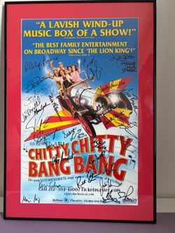Signed Chitty Chitty Bang Bang Broadway Poster – Framed
