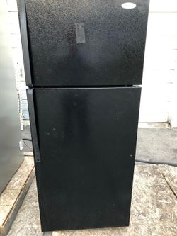 Whirlpool black refrigerator