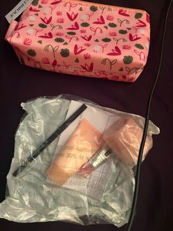 Clinique Cosmetic Bag with Beauty Products