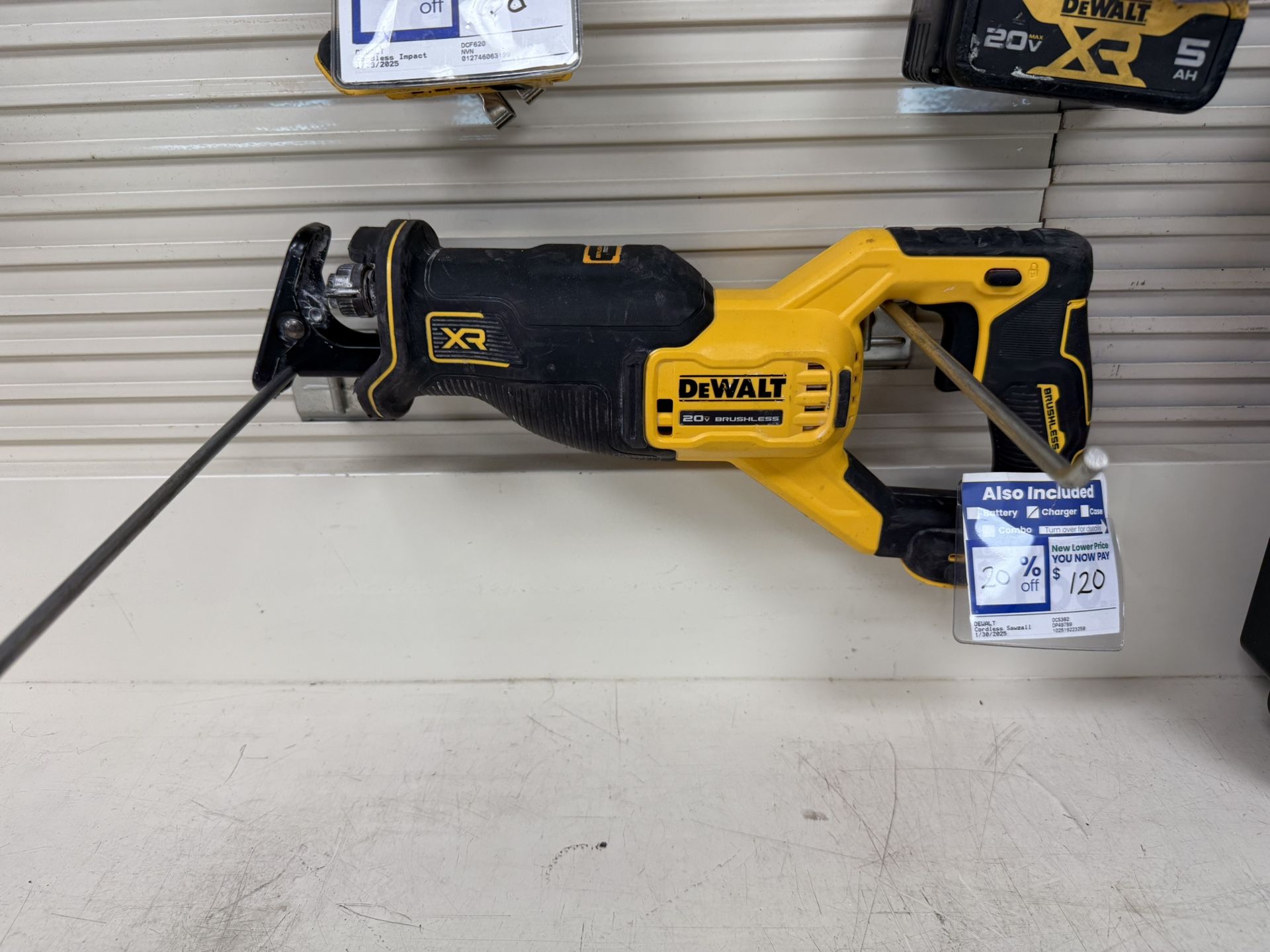 DEWALT CORDLESS SAWZALL