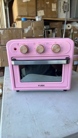 Pink mini oven air fryer