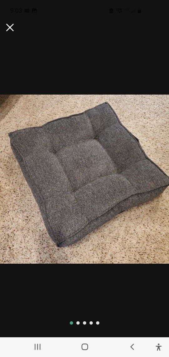 MEDIUM CRATE & BARREL DOG BED - LN!