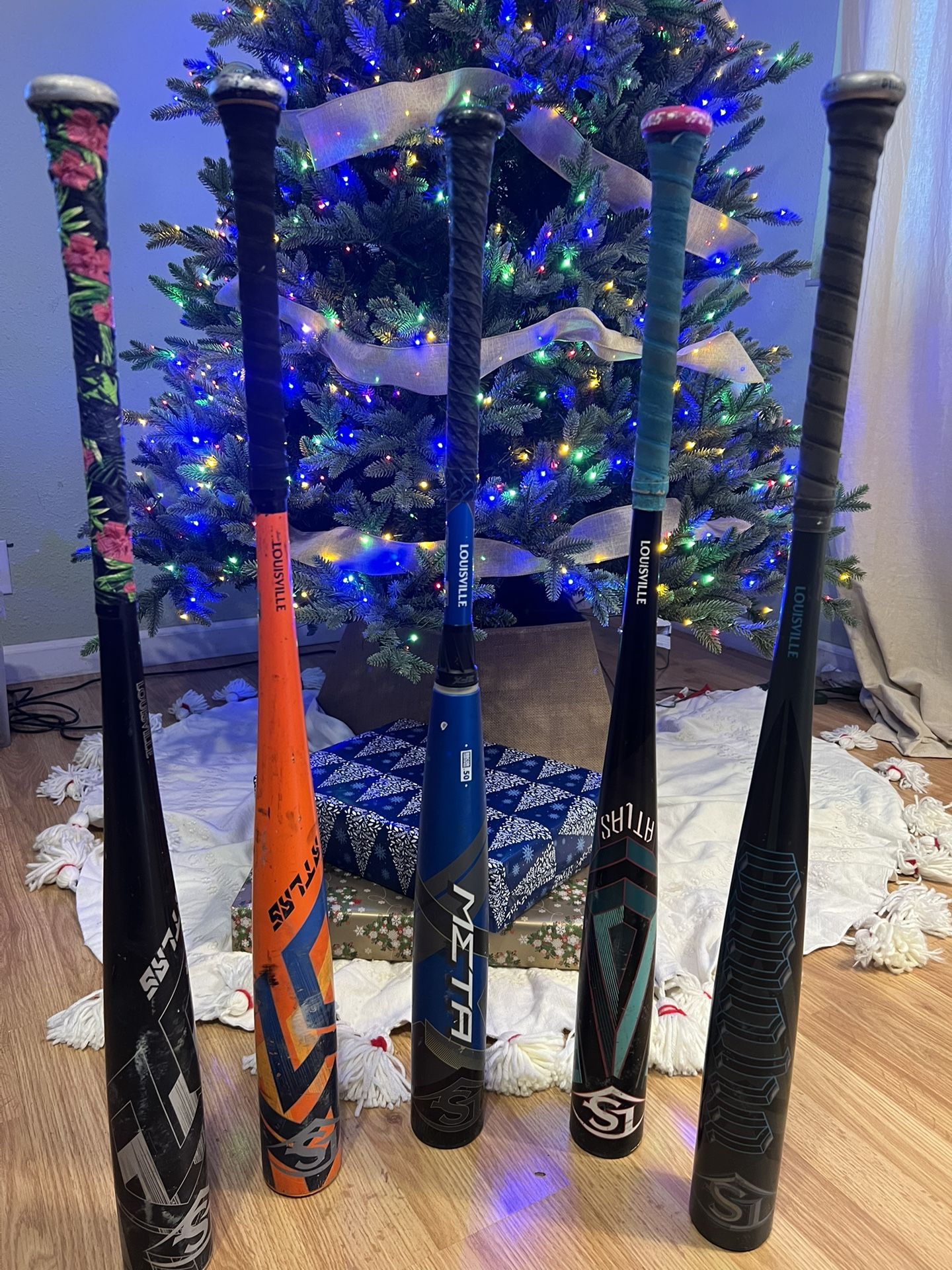 LOUISVILLE SLUGGER BBCOR BASEBALL BATS-BLUE META, ATLAS, OMAHA $75-$300