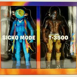 Travis Scott Cactus Jack Fornite Action Figures Duo Set