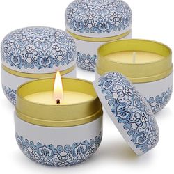 NEW 4pc Pack Citronella Scented Candle Gift Set