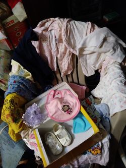 Babies clothes in bundles