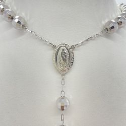 Gold Chain Rosary White Gold 14K New 