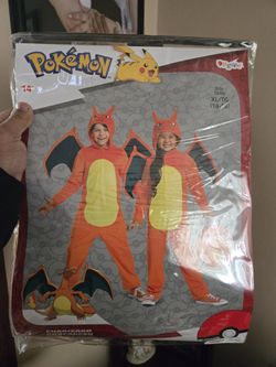 pokemon charizard costume size XL 14-16 kids brand new 