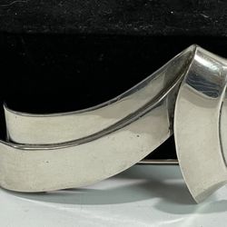 Vintage Rare Signed SU 925 Sterling Silver TS-76 Mexico ~ Modernist Pin Brooch
