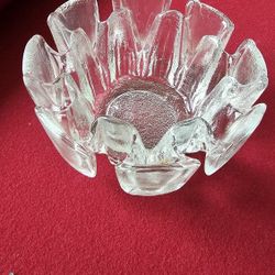 Vintage Scandinavian Mid Century Glass Bowl