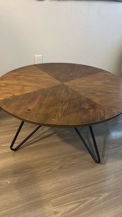 Round Wooden Coffee Table