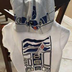 Star Wars R2D2 Dog Hoodie 3XL