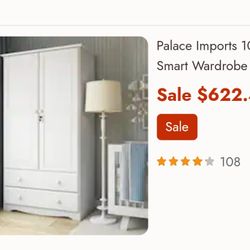 Still In Box White Armoire That Is 78 Inches Tall