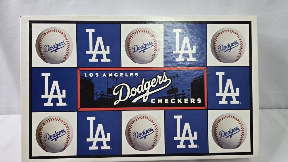 Vintage LA Los Angeles Dodgers Vs SF Giants Major League Baseball Checkers Game